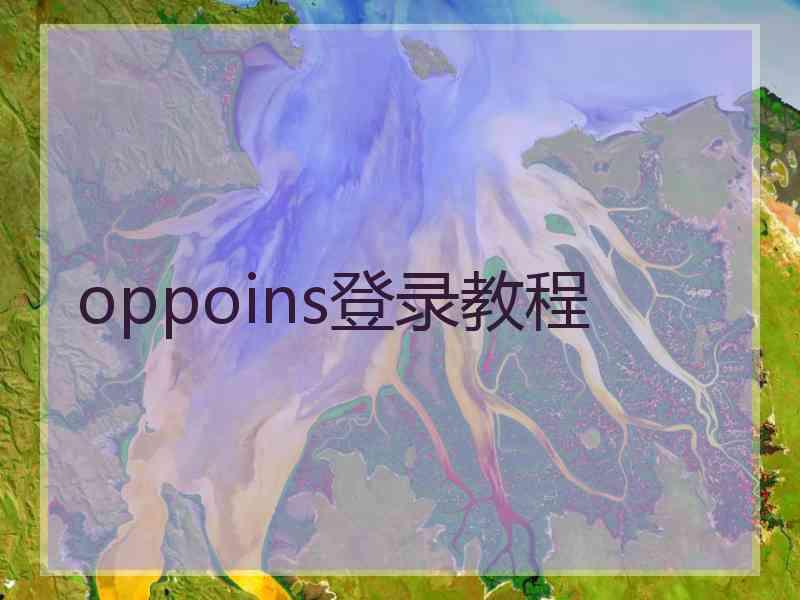 oppoins登录教程