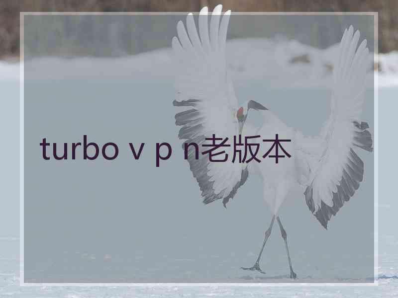 turbo v p n老版本