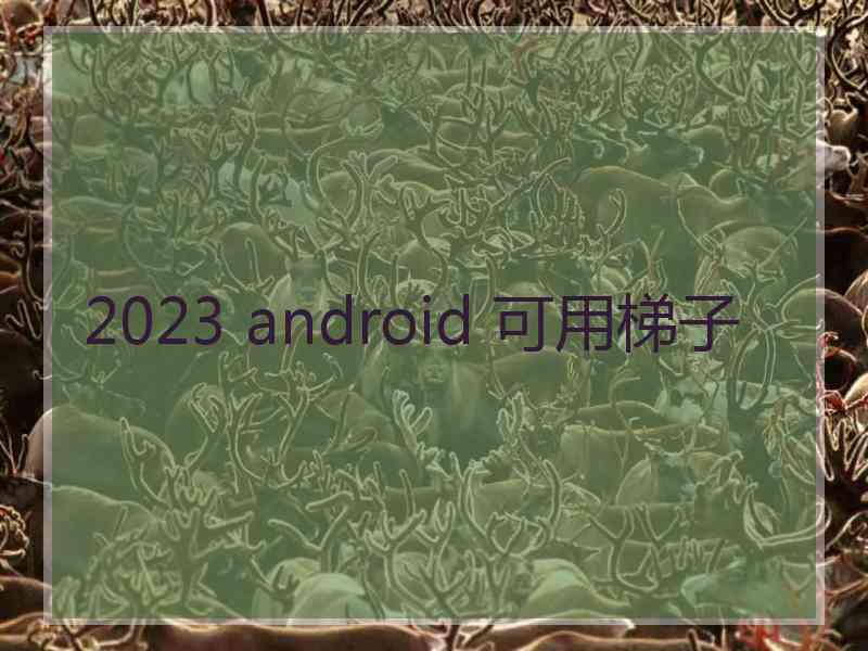 2023 android 可用梯子