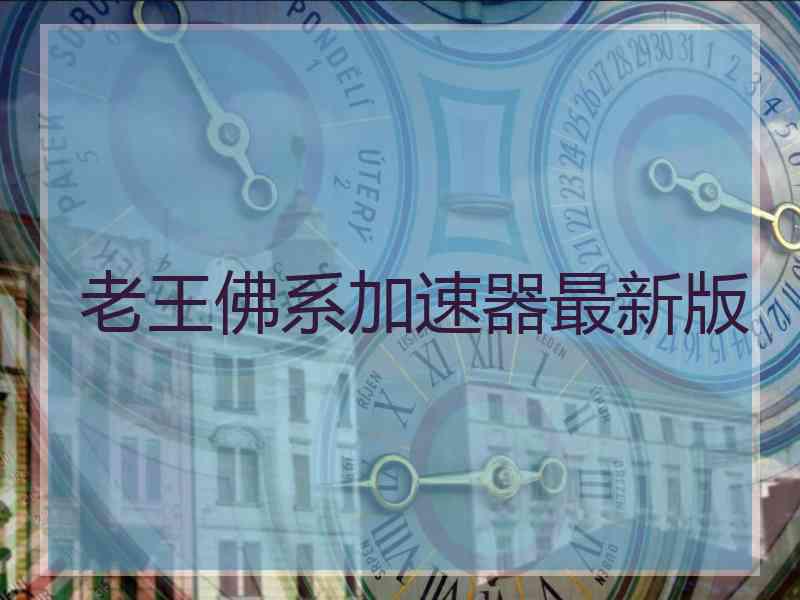 老王佛系加速器最新版