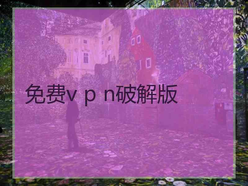 免费v p n破解版