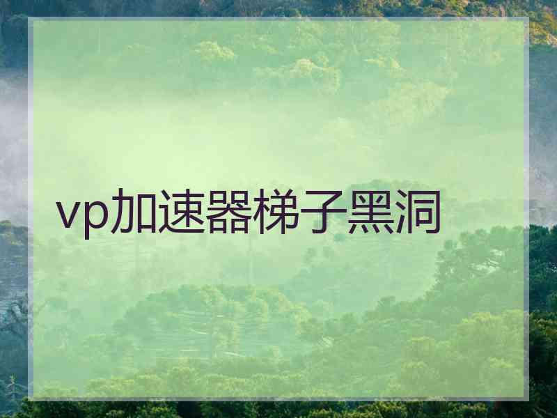 vp加速器梯子黑洞