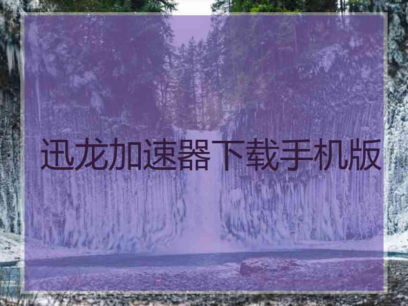 迅龙加速器下载手机版