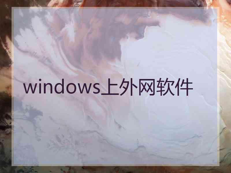 windows上外网软件