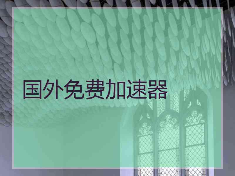 国外免费加速器