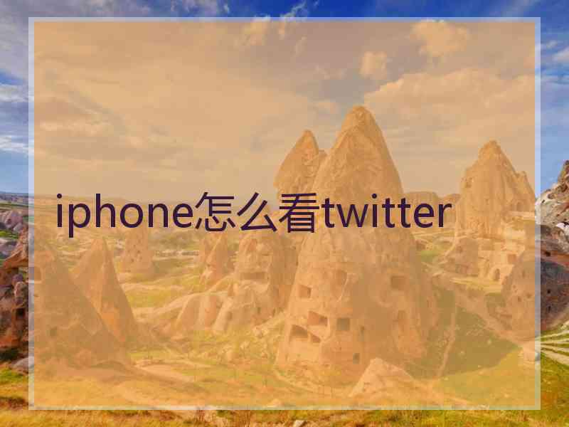 iphone怎么看twitter