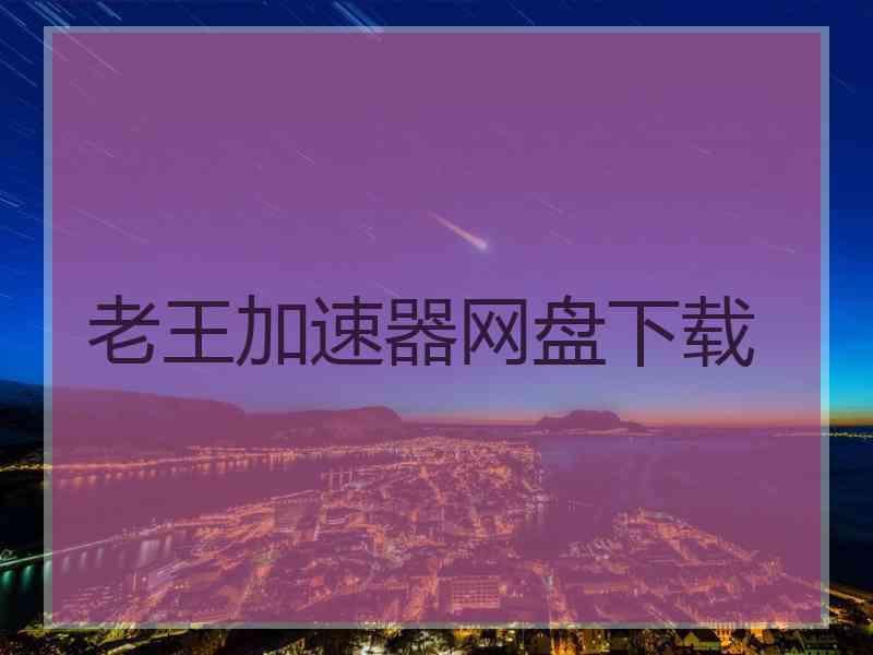 老王加速器网盘下载