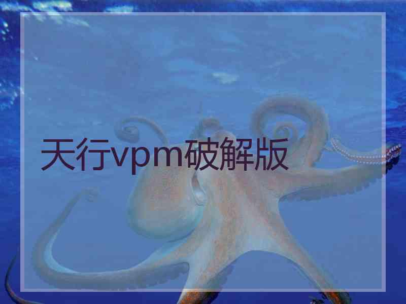 天行vpm破解版
