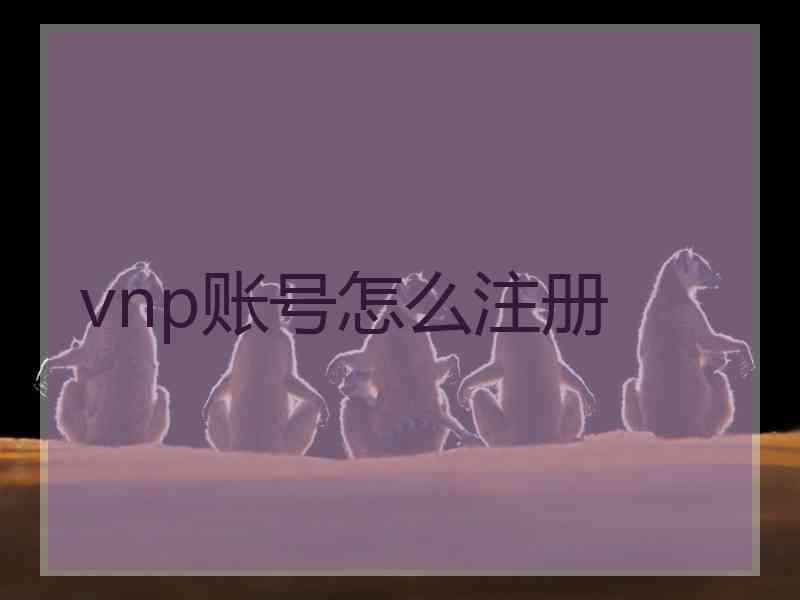 vnp账号怎么注册