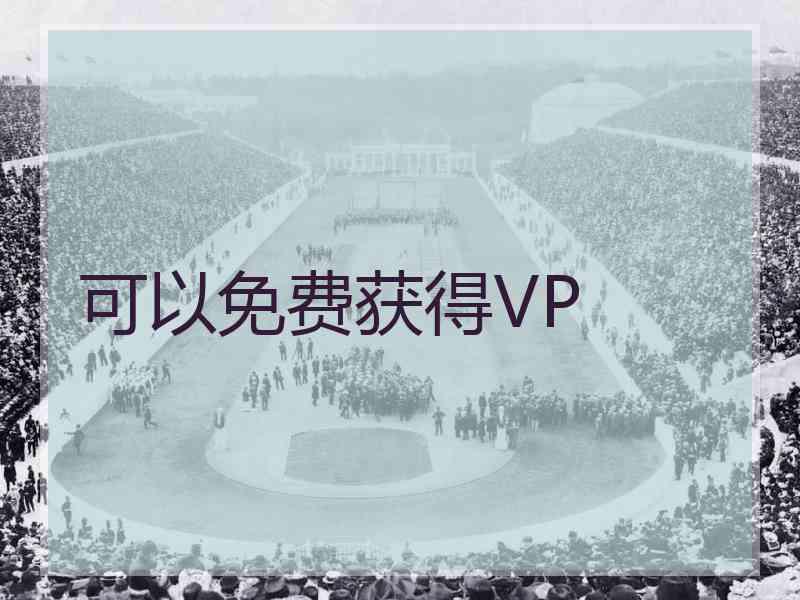 可以免费获得VP