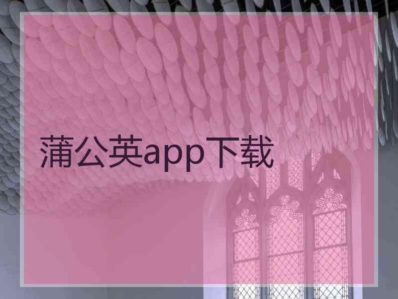 蒲公英app下载