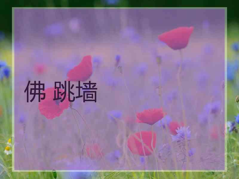 佛 跳墙