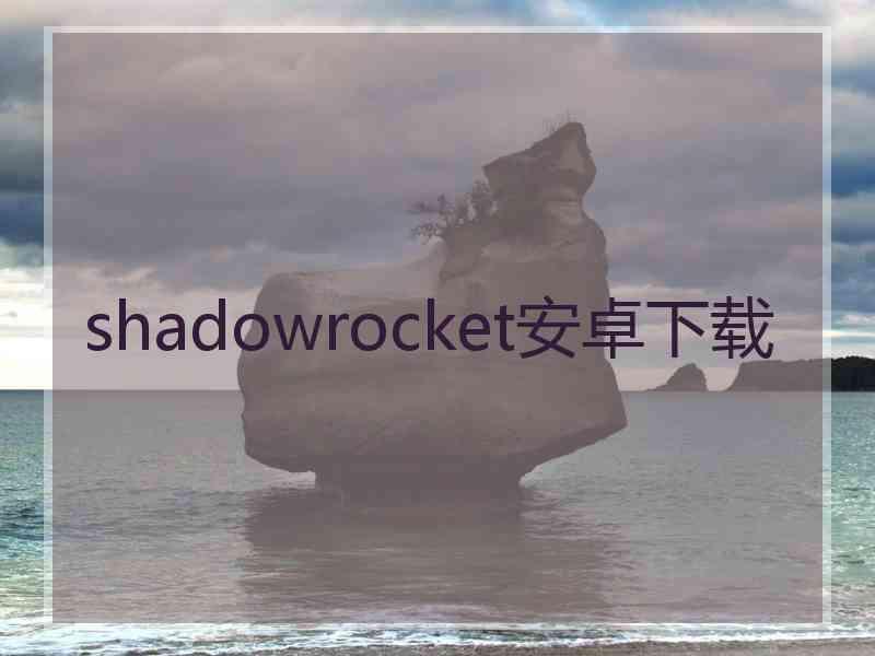 shadowrocket安卓下载