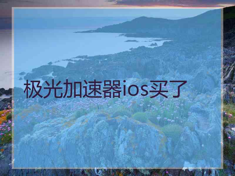 极光加速器ios买了