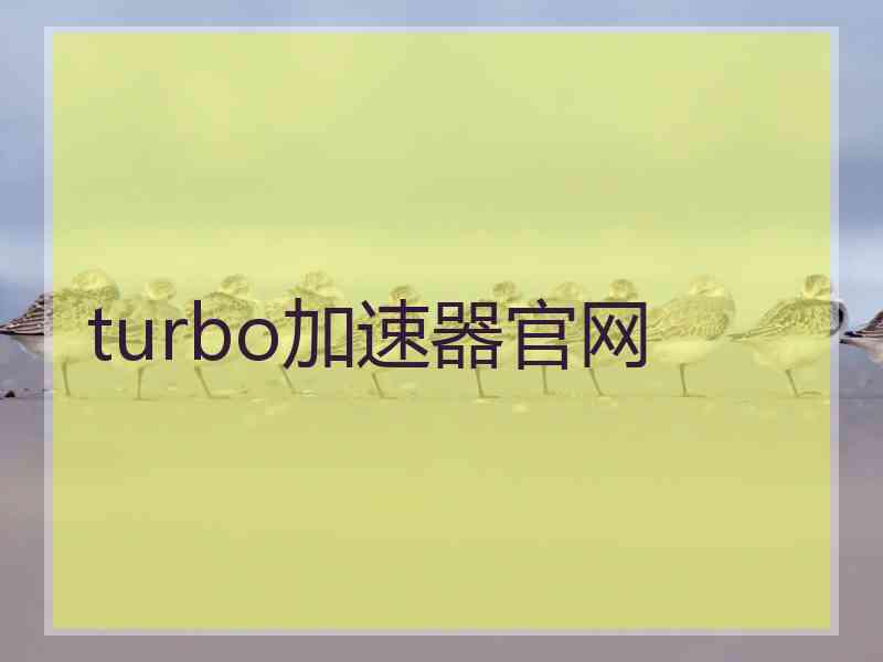 turbo加速器官网