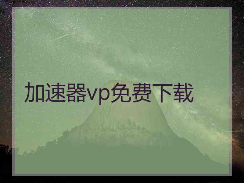 加速器vp免费下载