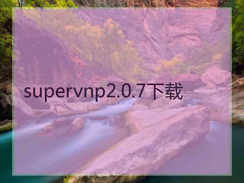 supervnp2.0.7下载