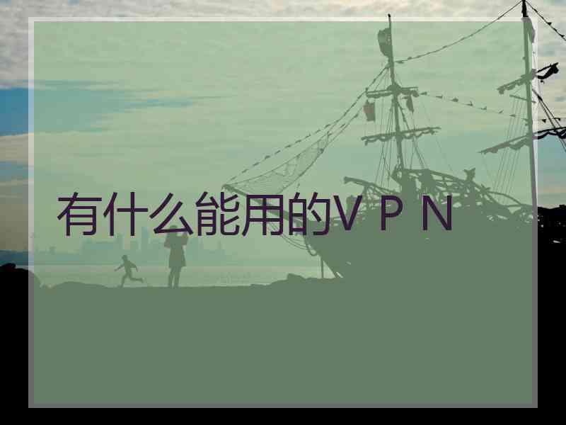 有什么能用的V P N