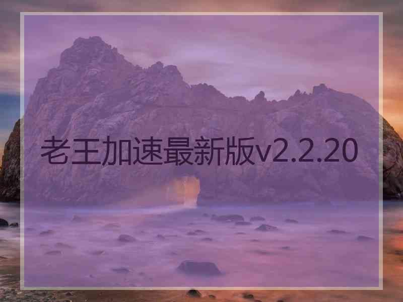 老王加速最新版v2.2.20