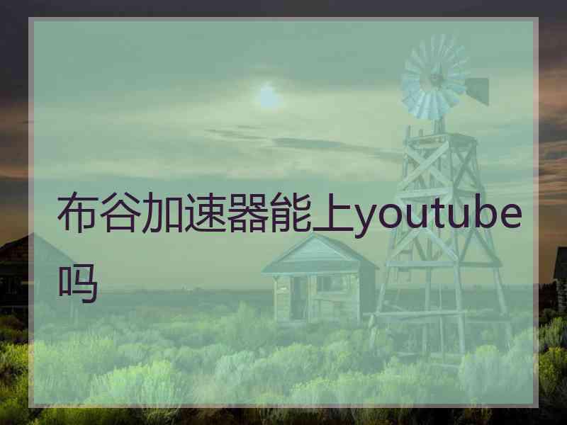 布谷加速器能上youtube吗