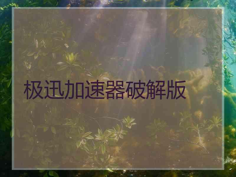 极迅加速器破解版