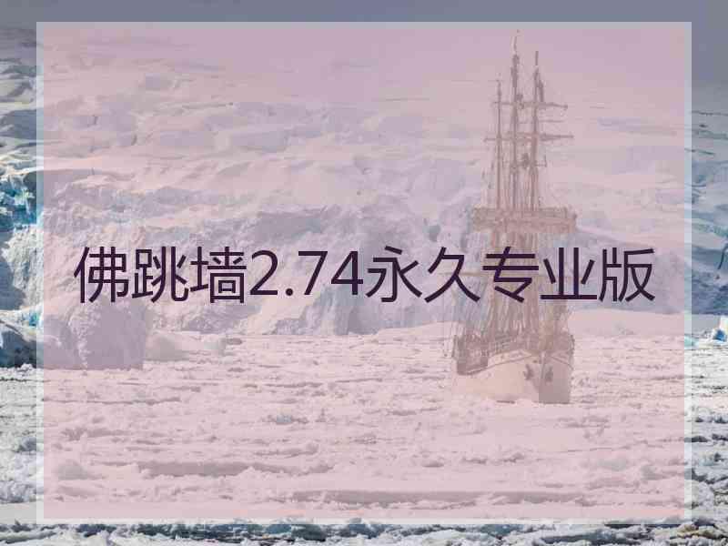 佛跳墙2.74永久专业版