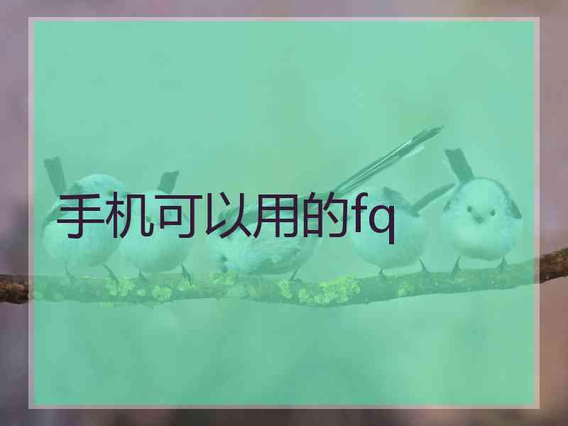 手机可以用的fq